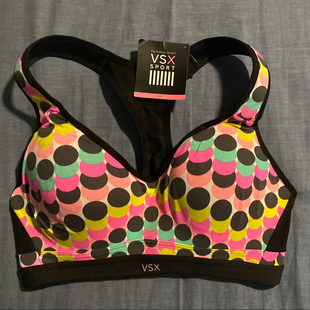 VSX Multicolor Polka Dot Sports Bra